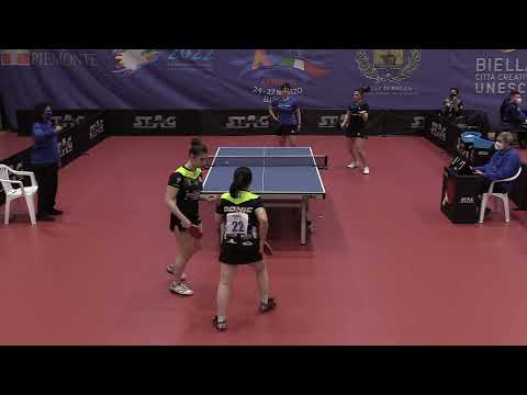 Monfardini/Tan Wenling-Colantoni/Mosconi - Campionati Italiani Assoluti 2022 - Semifinale Doppio F