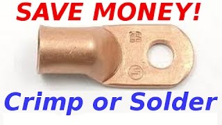 Make Copper 12V Battery Cable Lugs For Pennies!