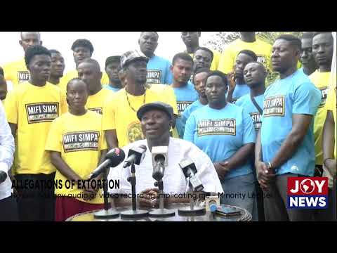 Allegations of Extortion: No one has any audio or video recording implicating me - Minority Leader.