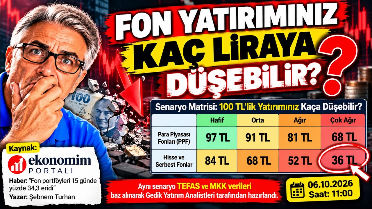 HAFİF’TEN ÇOK AĞIR’A 4 SENARYO: PPF 97–68 TL, HİSSE/SERBEST 84–36 TL