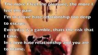 Love Hate Relationship by Trapt (Lyrics On Screen)