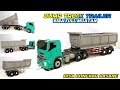 MEMBUAT MINIATUR DUMP TRUCK TRAILER DARI KARDUS BISA FULL MUATAN