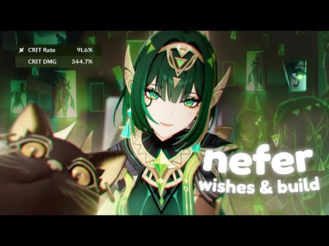 i built nefer in 1 day & she’s everything. ✿ cozy genshin impact