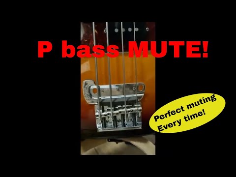 Jaguar Mute on a P-bass #Shorts