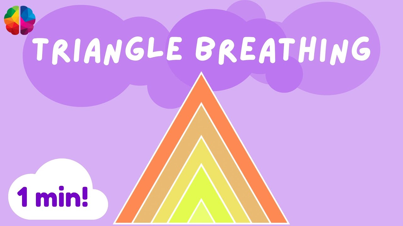 🔺TRIANGLE//Guided Breathing Exercise//Mindfulness for Kids ☁️
