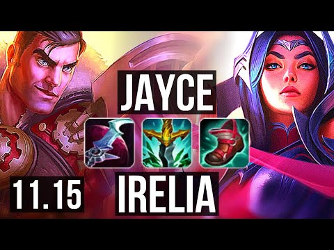 JAYCE vs IRELIA (MID) | 7 solo kills, 1.8M mastery, 1200+ games, 9/2/1 | KR Diamond | v11.15