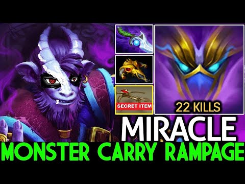 MIRACLE [Riki] Monster Unleashed 22 Kills 2x RAMPAGE Game 7.27d Dota 2
