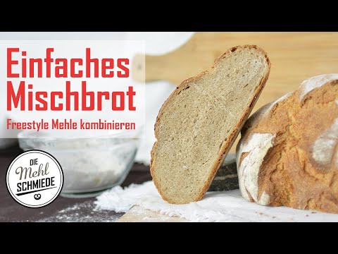 Baking simple bread // Baking mixed bread yourself // Baking bread // Baking bread easily yourself