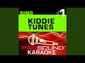 Take Me Out To The Ball Game Karaoke Instrumental Track In The Style Of Kiddie Tunes