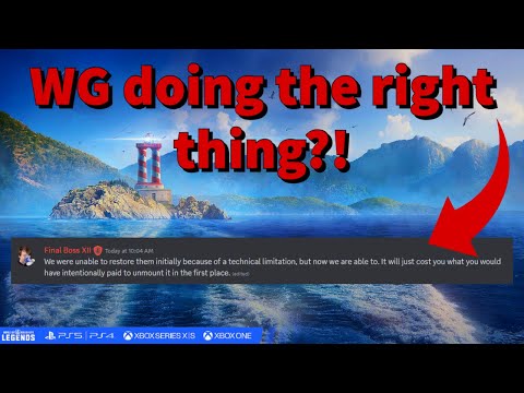 WG fixing a mistake?! This is unheard of...Get your Epic Mods back!