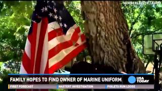 Marine uniform lost in Texas flood, family seeks owner