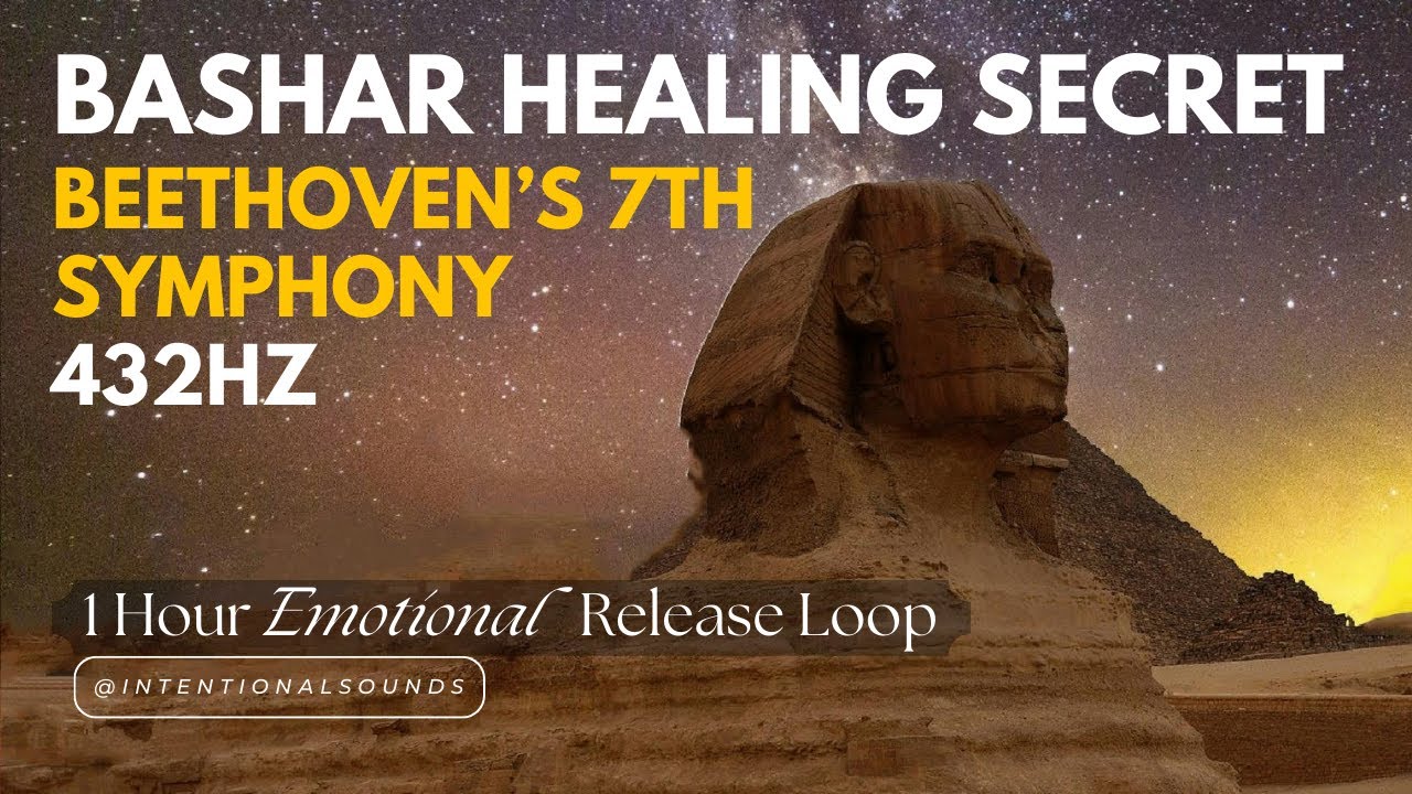 ☯ BASHAR ☯  BEETHOVEN @ 432Hz  ♦ 1 HOUR  LOOP 7th SYMPHONY  MVT. II  of the first 3 min..