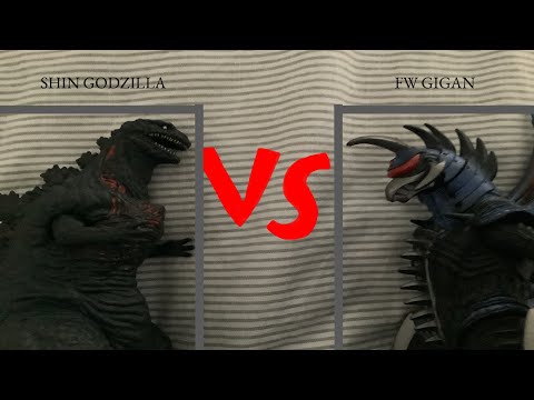 Kaiju Tournament: Shin Godzilla vs Final Wars Gigan (Stop motion Movie)