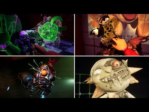 All Animatronics Destroyed and Fixed by Cassie - FNAF Security Breach Ruin DLC