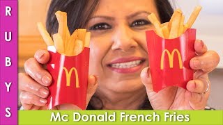 Mc Donald Style French Fries at Home Recipe in Urdu Hindi - RKK