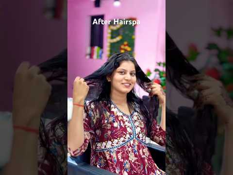 Hair spa before & after 😍🥰#viral #hair #spa #shorts