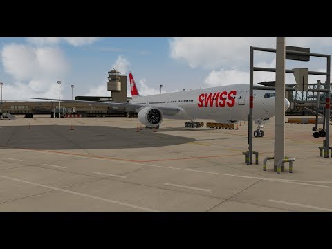 P3D 4.5 | Hong Kong - Zurich | Swiss Boeing 777-300ER | VATSIM | cold and dark start