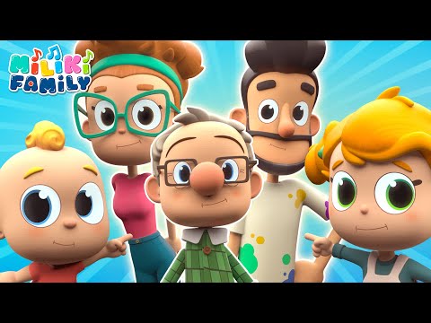 FAMILY SONG! Baby Miliki gets help from everyone in his family! –Kids learn needs and wants | Miliki