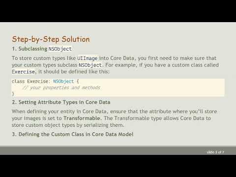 How to Store UIImage and Retrieve It from Core Data in Swift