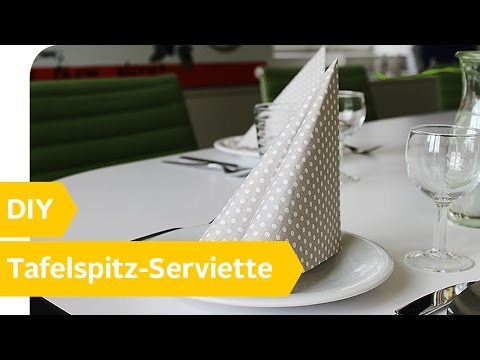 Servietten falten: Der Tafelspitz – DIY Anleitung | Roombeez – powered by OTTO