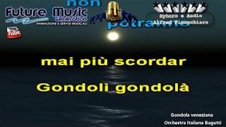 Gondola veneziana karaoke con Cori - Bagutti Orchestra Italiana Syncro Alfred Finocchiaro