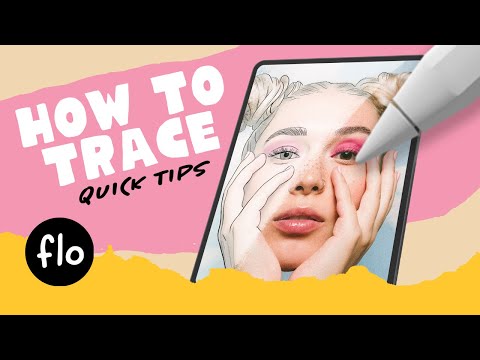 How to TRACE a PHOTO on PROCREATE #Shorts