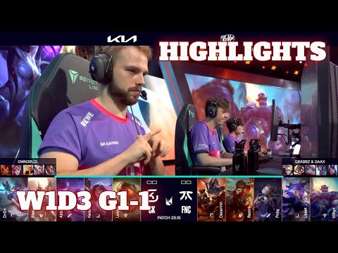 SK vs FNC - Game 1 Highlights | Week 1 Day 3 LEC Summer 2025 | SK Gaming vs Fnatic G1 W1D3