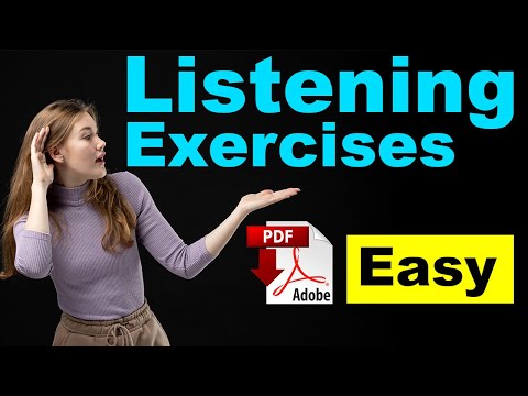 Listening Exercise - Level A /Easy + PDF - Practice your listening skill - Easy English Lesson
