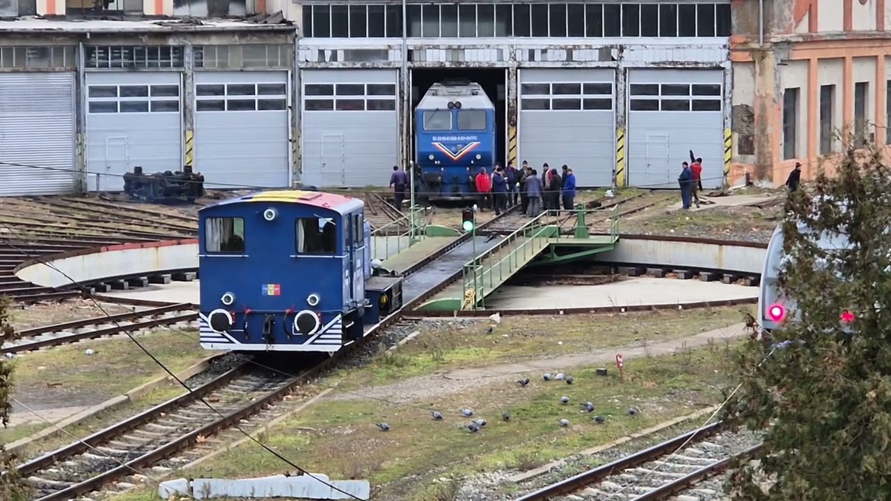 Locomotiva diesel GM 989 "Piranda" a deraiat la ieșirea din hala
