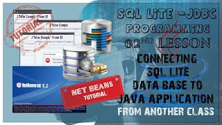 Java Sql Lite Connection From Another Class