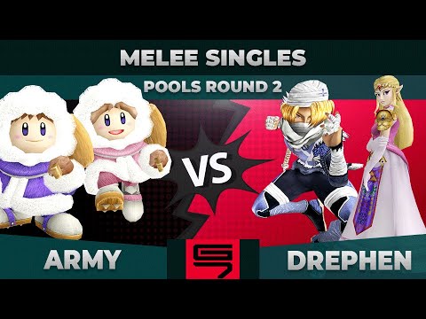 ARMY vs Drephen - Melee Singles: Pools R2 Winner Semifinal - Genesis 7 |Ice Climbers vs Zelda, Sheik