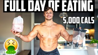 5,000 CAL DAY OF EATING | HALF MARATHON PREP AT 250 LBS.