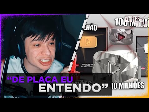 ARUAN REAGE A Conheça TODAS AS PLACAS DO YOUTUBE - De 100 mil a 100 MILHÕES!! (VOCÊ SABIA?)