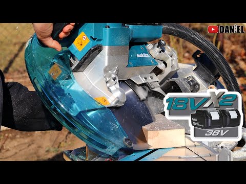 Makita DLS211ZU Akumuliatorinis pjovimo staklės 2x18 V, 305 mm, 107x363 mm, AWS (su AWS lustu), DXT, ADT, bešepetėlinis variklis, Be akumuliatorių ir kroviklio! video
