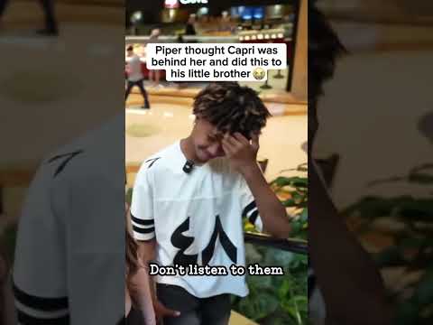 Piper thought Capri was behind her and did this to his little brother 😭❤️ @c4pr1i @piperrockelle #p