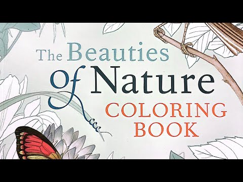 Beauties of Nature Coloring Book - Flip Through