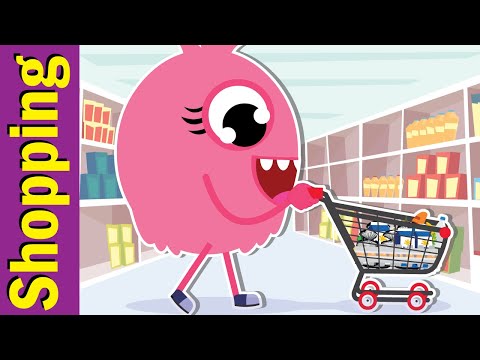 Shopping Song for Kids | Learn Food Names in English | Fun Kids English