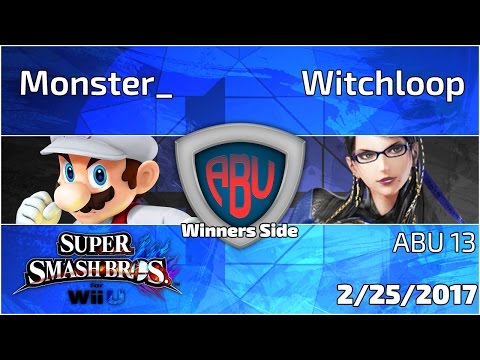 ABU Monthly 013: Monster_ vs Witchloop - SSB4 Singles Winners R2
