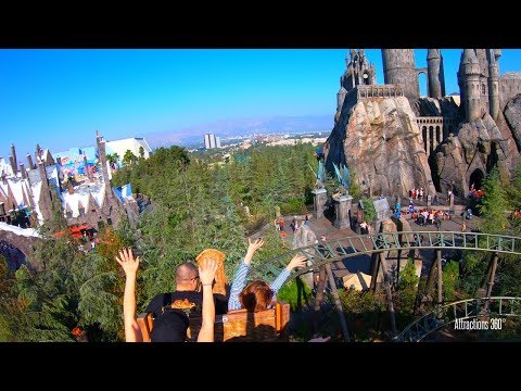 [4K] Hippogriff Coaster Ride - The Wizarding World of Harry Potter - GoPro 7 Hypersmooth Test