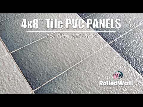 4x8 in PVC_rouge_ Tile Panels for Film & TV Sets | Rolledwall