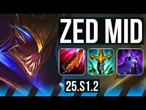 ZED vs TWISTED FATE (MID) | Godlike | KR Master | 25.S1.2