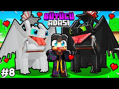 Işığın Öfkesini Buldum! 🐉 Dişsize Sevgili Yaptık! 😍 | Minecraft Büyücü Adası #8