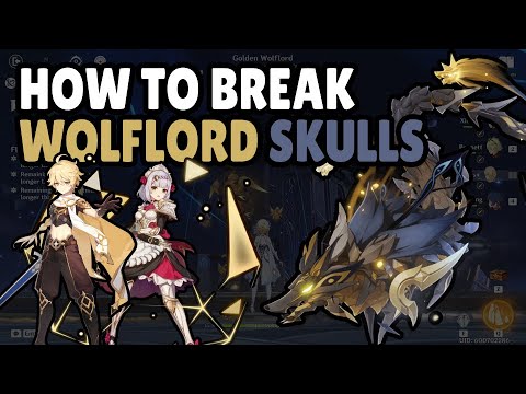 How to break Golden Wolflord's skulls with different Geo characters | Genshin Impact