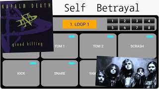 Napalm Death - Self Betrayal (1995) Greed killing EP drum pad cover