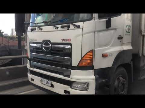 Dark White Hino 700 Profia Wing Van Truck in C5 Southbound