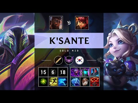 K'Sante Mid vs Annie: Triple Kill, Unstoppable - KR Master Patch 25.S1.2