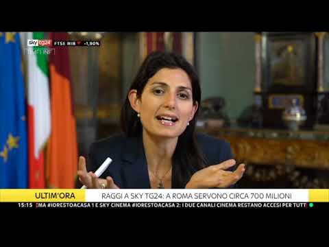 Virginia Raggi ospite a Skytg24 il 19/05/20