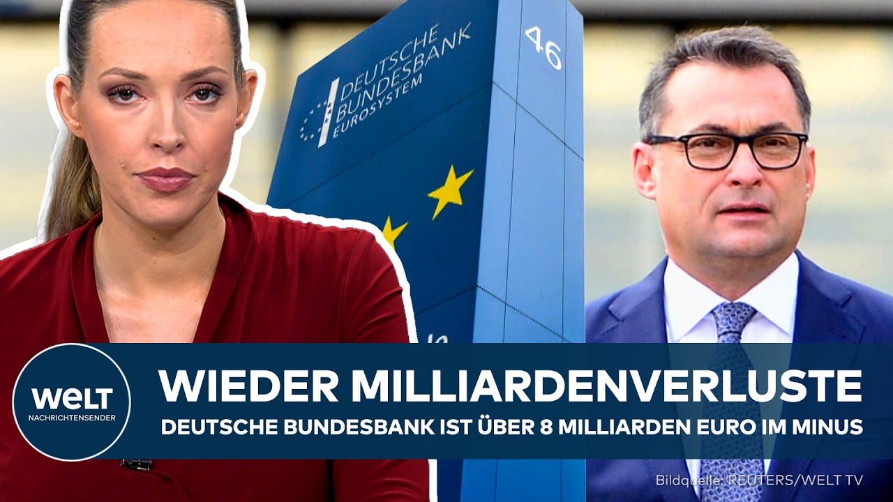 FINANZEN: Wieder Milliardenverluste – Bundesbank ist im Jahr 2025 über 8 Milliarden Euro im Minus