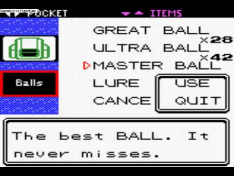 Pokemon Crystal: Catching Entei (Master Ball)