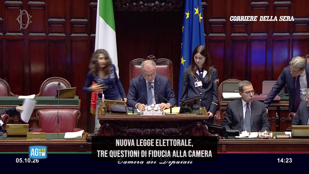 Nuova legge elettorale, tre questioni di fiducia alla Camera
